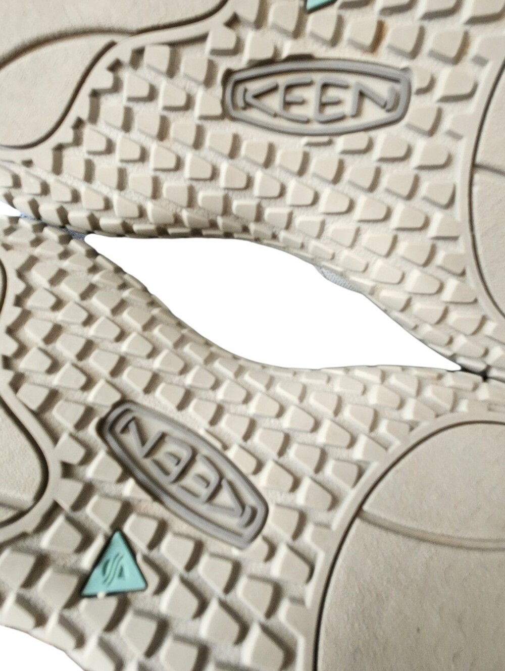 KEEN Whisper Waterproof Closed Toe Hiking Sandals Gray/Mint Green/Pink Size 9.5 - Picture 11 of 11